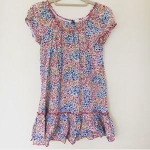 H&M floral ruffled beach dress sz 8